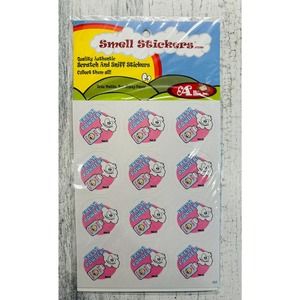 Rare Scratch & sniff happy Allie scented Sticker Matte pack Fresh Powder New